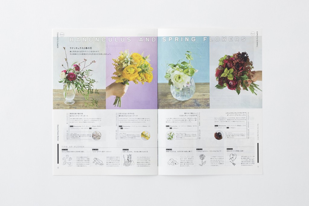 RANUNCULUS TODAY’S FLOWER BOOKLET and POSTER Other Image