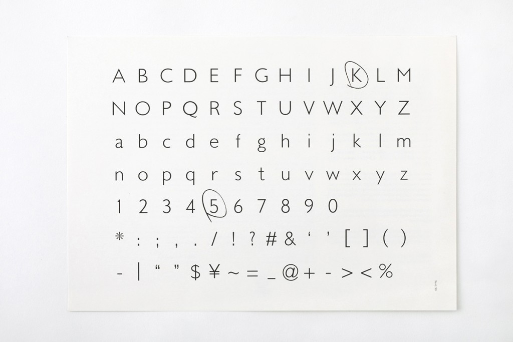 K5 typography