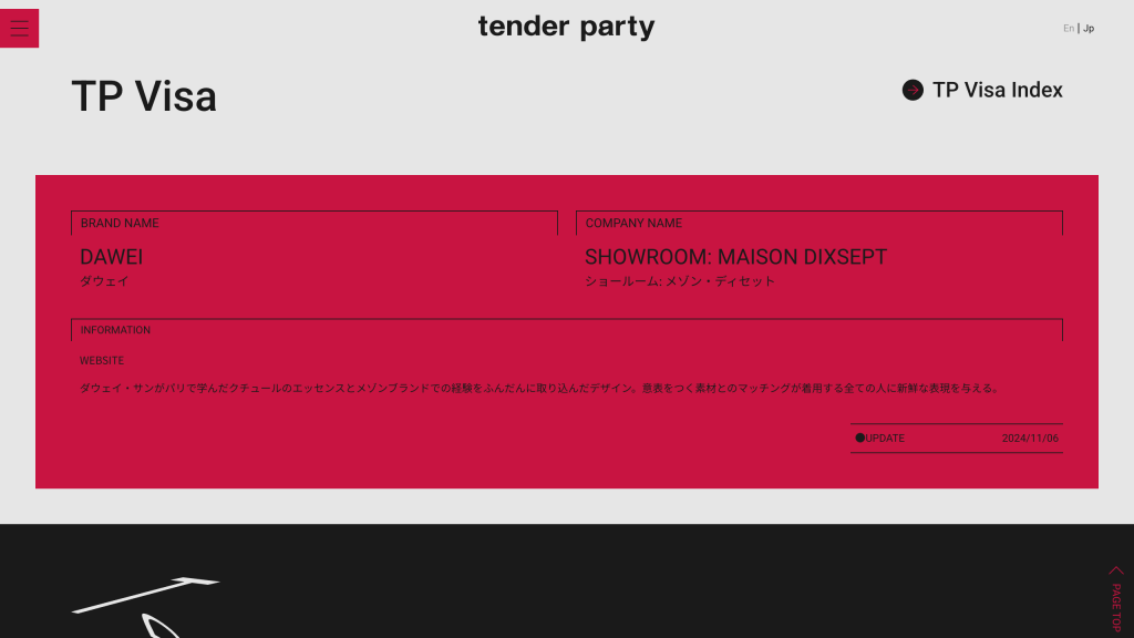 WEB DESIGN FOR TENDER PARTY Other Image